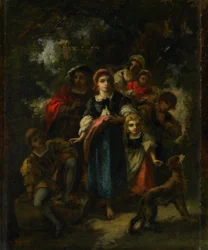 Enfants dans un bois